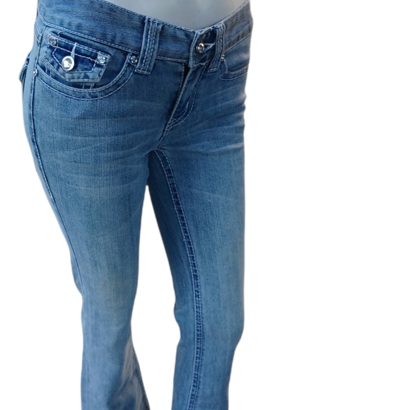 INC International Concepts Women's Boot Cut Jeans - Blue - Picture 1 of 6